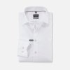 Biela košeľa s ružovými gombíkmi OLYMP Luxor, Non-iron, Modern fit Veľkosť: 42 (L) OLYMP