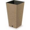 PROSPERPLAST Kvetináč FURU SQUARE ECO WOOD 39,5cm naturo