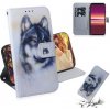 Peňaženkové kožené puzdro na Sony Xperia 5 - White Wolf