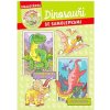 Omaľovánka A4 so samolepkami Dinosaury