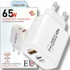VÝKONNÁ NABÍJAČKA SIEŤOVÁ 65W USB / USB-C / USB-L ZÁSTRČKA RÝCHLA RÝCHLOSŤ