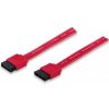 MANHATTAN SATA dátový kábel 7-pinový samec - samec, 50 cm, červený (340700)