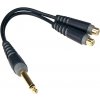 KLOTZ AYU-4 - Y-redukcia Jack 6,3 (M) -> 2x RCA samica