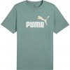 Pánske tričko Puma, ESSENTIALS 2COLOR SMALL NO 1 LOGO TEE Zelená,Biela,béžová S