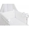 Baby Nellys 3-dielna sada Mantinel s obliečkami Royal Baby biela 120 x 90 cm