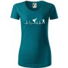 Karate EKG - Dámske tričko z organickej bavlny Origin (GOTS) - 2XL ( Petrolejová )
