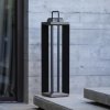Les Jardins LED solárny lampáš Teckalu, sivý/čierny, 60 cm - TECKA83