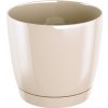 Kvetináč plast béžový Prosperplast 21 cm x 21 x 19,3 cm