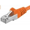 Premiumcord sp6asftp030E Patch, CAT6a S-FTP, RJ45-RJ45, AWG 26/7, 3m, oranžový