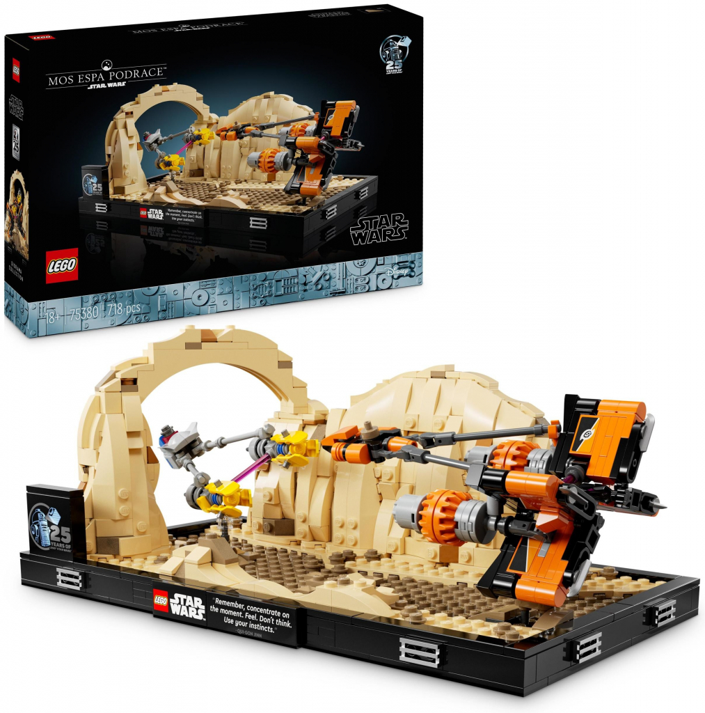 LEGO® Star Wars™ 75380 Preteky klzákov v Mos Espa – dioráma