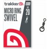 TRAKKER Obratlík s krúžkom Micro Ring Swivel veľ. 20, 10ks