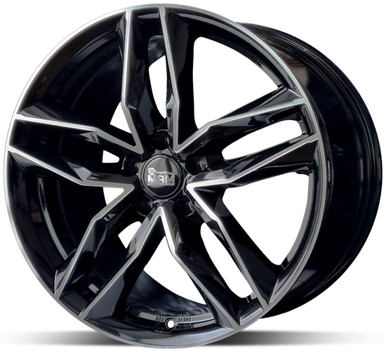 MAM RS3 8x18 5x112 ET30 black polished