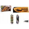 Teddies Skateboard prstový skrutkovací 2ks plast 10cm s rampou s doplnkami 2 farby v krabičke 35x9x18cm