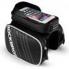 ROCKBROS Športové puzdro + taška na bicykel pre Apple iPhone vrátane veľkostí Plus a Max - čierna