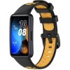 eses Silikónový remienok dierkovaný pre Huawei Band 8, 9 a 10 - Čierno žltý
