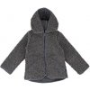 Vlnka Detská vlnená mikina tmavosivá veľkosti oblečenia XS