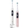 Oral-B iO Series 6 Duo White & Pink Sand set elektrických zubních kartáčků, 5 režimů, AI, časovač