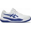 Juniorská obuv Asics Gel-Resolution X GS Clay - white/dark cobalt - Biely (40)