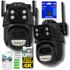DVOJITÁ VONKAJŠIA OTOČNÁ KAMERA WIFI IP ICSEE ZOOM DVA OBJEKTÍVY 8MP HD