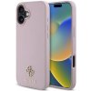 Guess PU Grained 4G Small Metal Logo MagSafe Zadní Kryt pro iPhone 16 Pink GUHMP16SPGCSM4MP