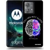 Picasee silikónový čierny obal pre Motorola Edge 40 Neo - Brain - White