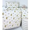 Posteľná obliečka do postieľky Žltý Autobus 90x130 / 45x65 cm – 100% bavlna, hravý motív pre chlapcov, zips