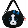 Plyšák Ty Gear shoulder bag Tracey - black/white dog 15 cm (8421951086 )