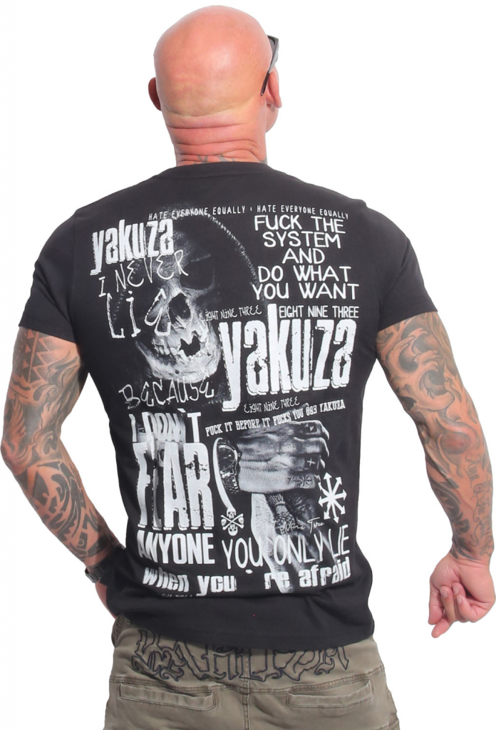 Yakuza pánske tričko Fear TSB 23036 čierne