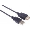 PremiumCord kupaa1bk USB 2.0 prodlužovací, A-A, 1m, černý