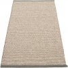 Pappelina Koberec EFFI Charcoal/Light Nougat/Vanilla – hnedosivý, veľkosť koberca 85 x 160 cm