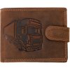 Wild Luxusná pánska peňaženka s prackou Kamión - hnedá