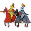 Marionetino bábky Rytieri na koňoch 2 ks