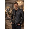 Max Original Leather Pánske kožené sako 448 black