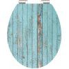 Schutte Záchodová WC doska s tlmením / Blue wood