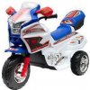 BABY MIX Detská elektrická motorka Baby Mix Racer biela