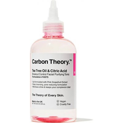Carbon Theory Tea Tree Oil & Citric Acid Breakout Facial Purifying Tonic - Pleťové tonikum 250 ml