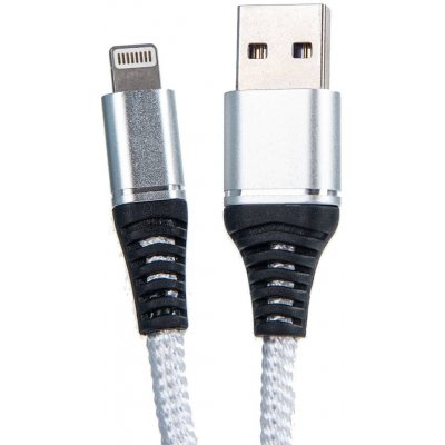 Bomba USB Data kábel extra ohybný pre iPhone 1M Biela F160_WHITE