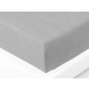 XPOSE® Detská froté plachta Exclusive - svetlo sivá 80x160 cm, Froté