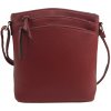 INT. COMPANY Červená dámska crossbody kabelka so zlatými doplnkami