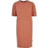Ladies Organic Oversized Slit Tee Dress - terracotta M