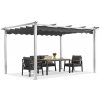 Garden Point terasová pergola 3x4 m Barbados bielo-antracitová