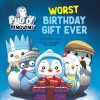 PUDGY PENGUINS WORST BIRTHDAY GIFT EVER (LEVITON MICHAEL)(Pevná)