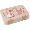 BEARfoot - veľkosť M - desiatový bento box, Dinosaury