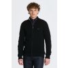 SVETER GANT COTTON PIQUE ZIP CARDIGAN BLACK