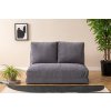 Hanah Home 2-místná víceúčelová pohovka Taida 120 cm šedá