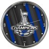 Fanatics Hodiny St. Louis Blues NHL 2019 Stanley Cup Champions 12'' Chrome Clock