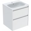 Geberit Selnova Square umývadlo so skrinkou 55 cm biela 504.137.00.1