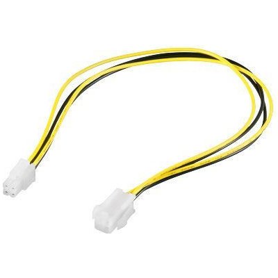 PremiumCord kabel napájecí prodluž. P4(4piny) 34cm, KN-17