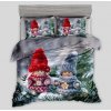 Textilomanie 3D Bavlnené obliečky MINI JOY CHRISTMAS sivé, 100% bavlna Rozmer obliečky: 70 x 90 cm | 140 x 200 cm
