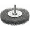 Lessmann 418143 | Rotačná kefa so stopkou priemer 6 mm priemer 80x18 / 0,20 oceľový drôt zvlnený